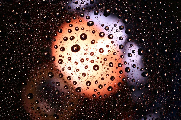 Water drops on plastic surface — Stock Photo, Image