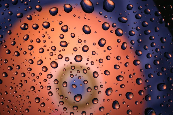 Water drops on plastic surface — Stock Photo, Image