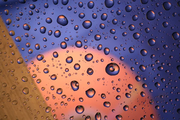 Water drops on plastic surface — Stock Photo, Image