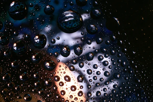 Water drops on plastic surface — Stock Photo, Image