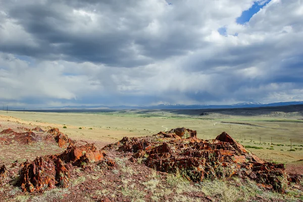 Lugar de culto para los paganos de Altai — Foto de Stock