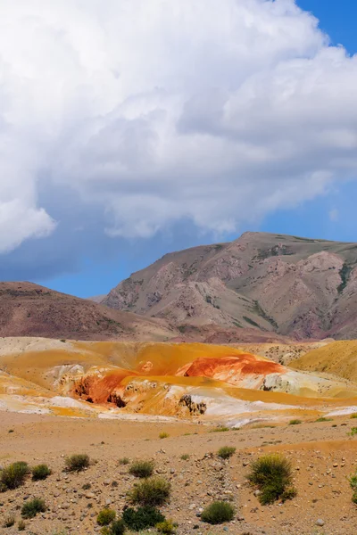 Suelo de color de los depósitos de mercurio en Altai —  Fotos de Stock