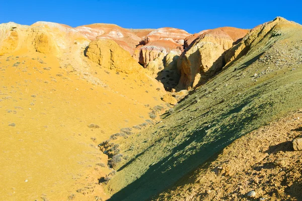 Color soil of mercury deposits — Stock Photo, Image