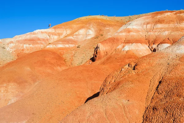 Farbe Boden von Quecksilbervorkommen im Altai — Stockfoto