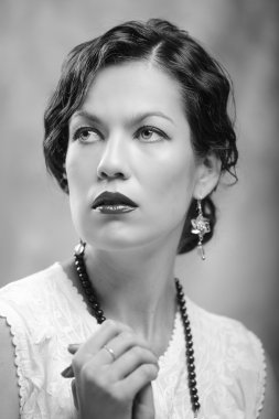 Vintage tarzı stüdyo portre