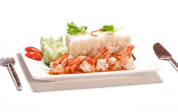 Dania kuchni międzynarodowej w restauracji w Phuket — Zdjęcie stockowe