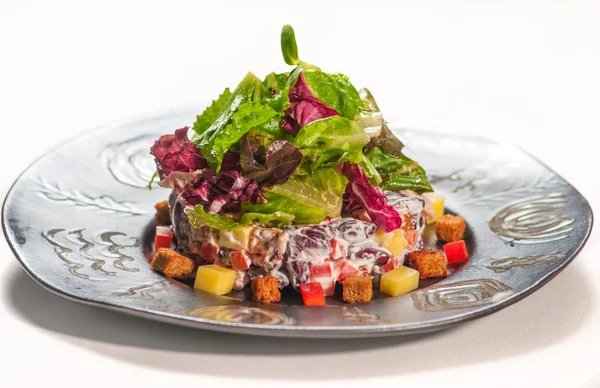 Gerechten uit de internationale keuken in een restaurant — Stockfoto