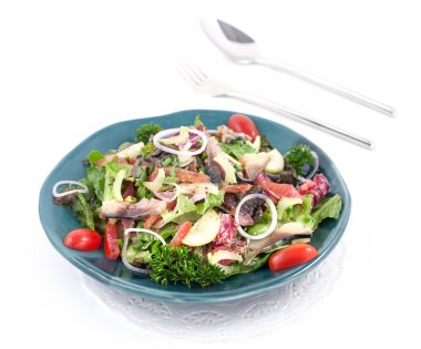 Bir restoranda internaional mutfağı yemekleri