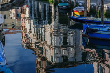 Bir eski İtalyanca şehirdeki sokak sayısı