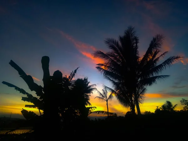 Cianjur Java Occidental Indonesia Diciembre 2020 Vista Naturaleza Por Tarde — Foto de Stock