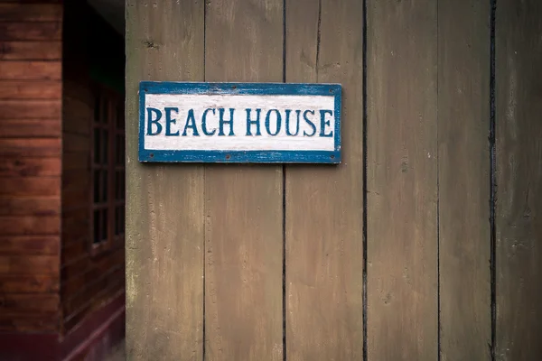 Beach house tabelada ahşap çit