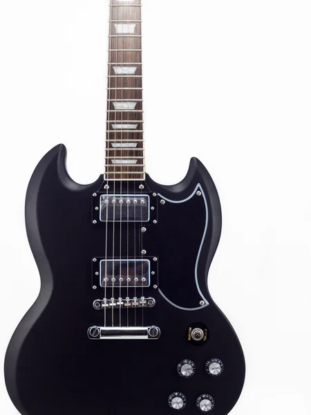 Elektrická kytara na bílém pozadí, Sg, izolát — Stock fotografie