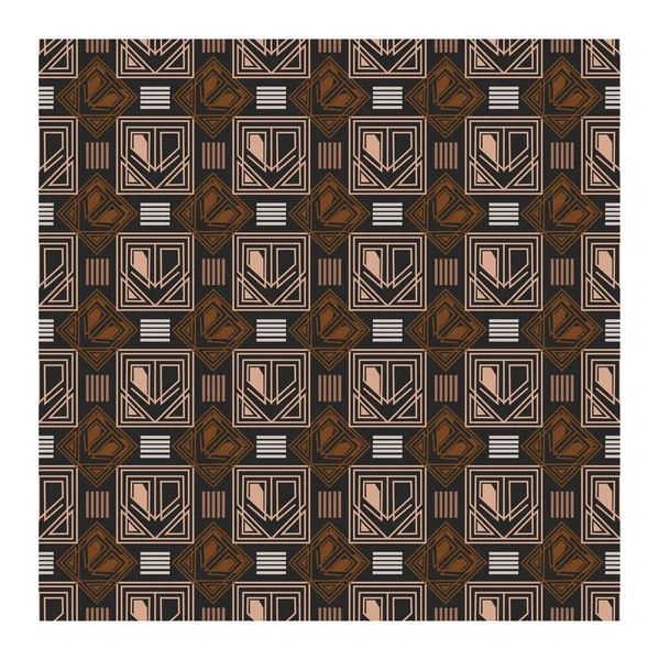 Vektorillustration Des Formalen Gestreiften Polygon Nahtlosen Musters Geometrische Fliesen Hintergrundkonzept — Stockvektor