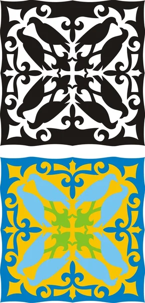 Kasachisches Ornament 2 — Stockvektor