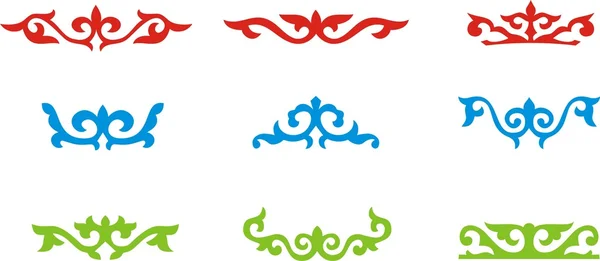 Kazakh ornament 8 — Stockvector