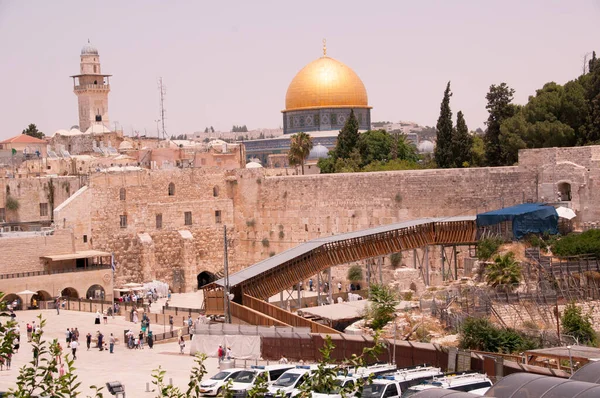 Jerusalem Israel Western Wall Ancient Limestone Wall Old City Jerusalem — Stok fotoğraf