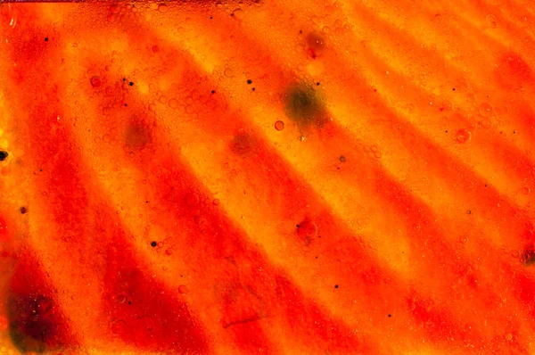 Achtergrond Bokeh Abstractie Luchtbellen Een Wazige Achtergrond Rode Gele Strepen — Stockfoto