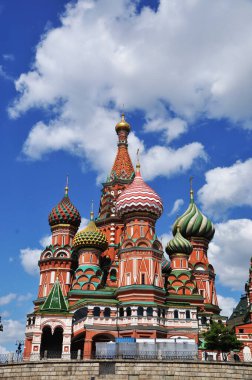 St. Kızıl Meydan 'daki Basil Katedrali. Moskova, Rusya, 22 Mayıs 2021.