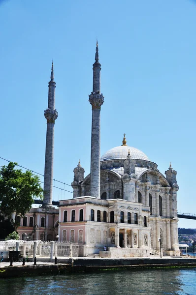 View Beautiful Mosque Two Minarets July 2021 Istanbul Turkey — ストック写真