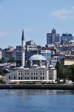 İstanbul ve Boğaz 'ın panoramik manzarası. 09 Temmuz 2021, İstanbul, Türkiye.