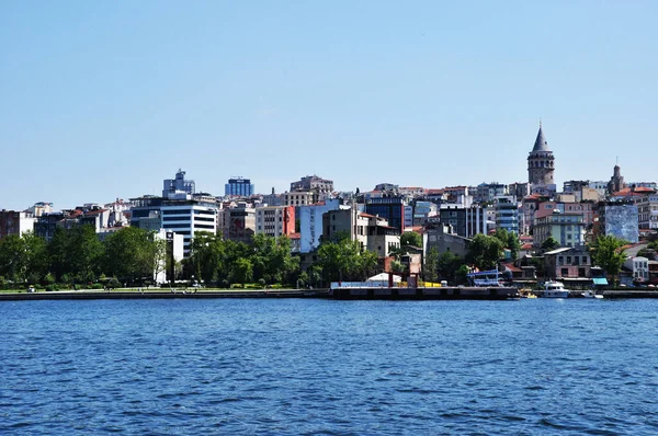 Panorama Istambul Vista Chifre Dourado Torre Galata Julho 2021 Istambul — Fotografia de Stock