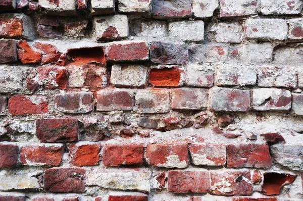 Vieja Pared Ladrillo Ladrillo Roto Pared Fondo Textura Diseño —  Fotos de Stock