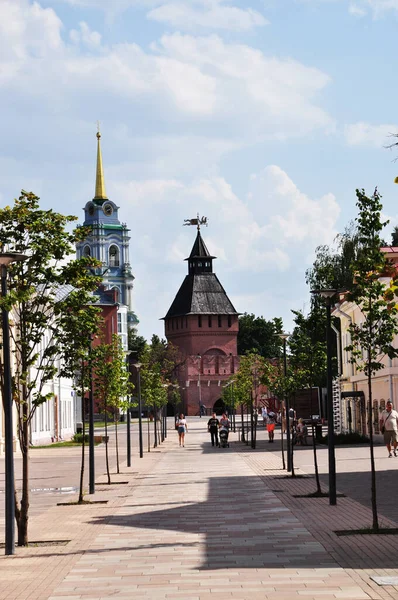 Vista Panorámica Del Kremlin Tula Vista Torre Catedral Del Kremlin —  Fotos de Stock