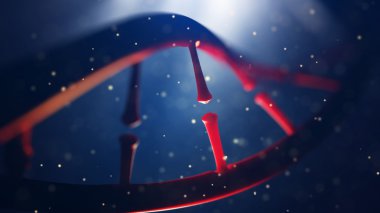DNA molekülü. Kavram insan genomu closeup.