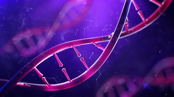 Molecola di DNA. Primo piano del concetto genoma umano . — Foto Stock