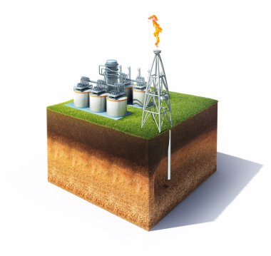 Petrol veya doğal gaz rafineri