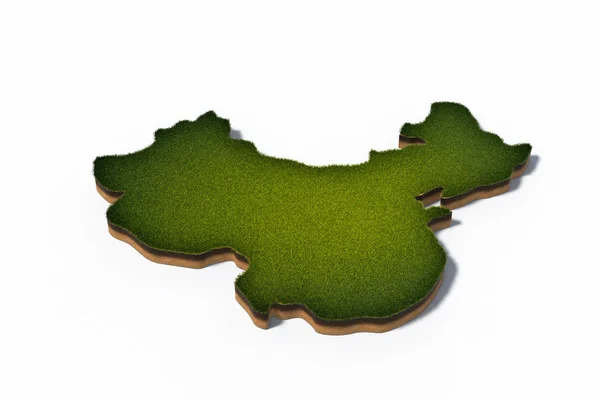 China (RPC) 3d map — Fotografia de Stock