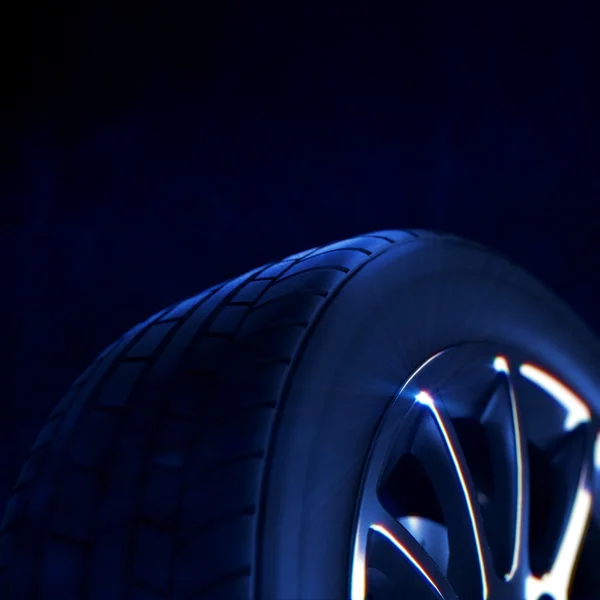 검은 차 타이어 — 스톡 사진