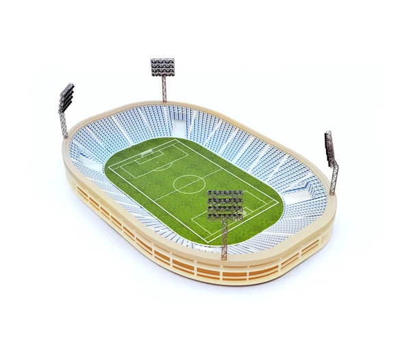 Stadium with soccer field — Stock Image Stadium with soccer field Royalty Free Stock Photos