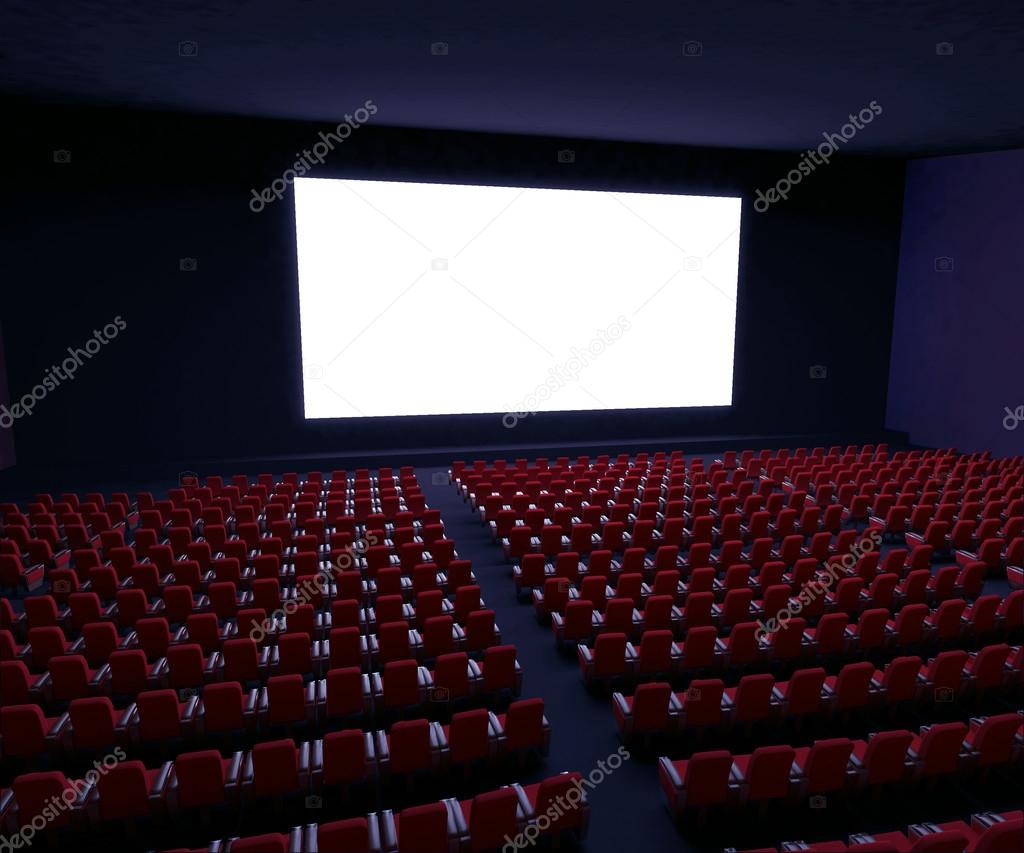 Cinema  with rows of  seats