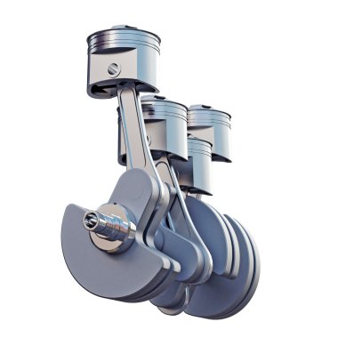 beyaz izole motoru cam