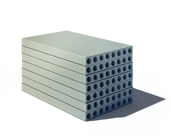 Pilha de painéis de concreto — Fotografia de Stock