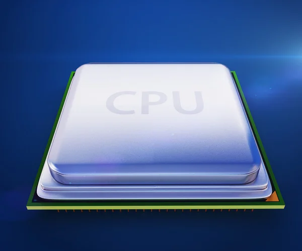 Unità centrale di processore sulla scheda madre — Foto Stock