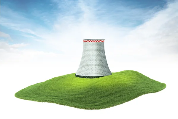 Wieża chłodnicza elektrowni jądrowej — Zdjęcie stockowe