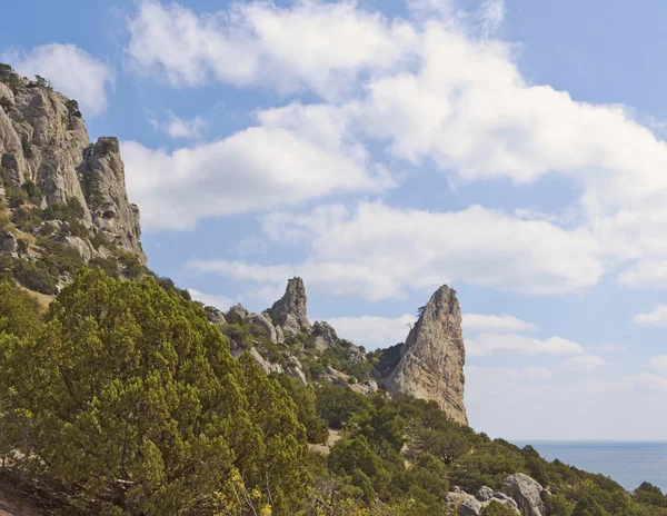 Cliffs called Damn horns — Stock Photo, Image