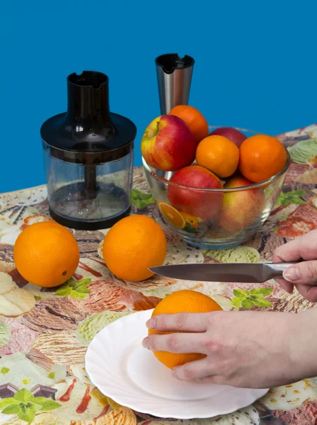 Clean peel   orange. — Stock Photo, Image