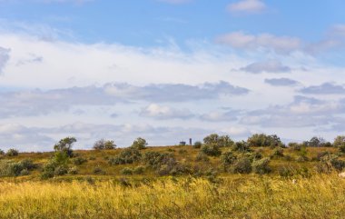Kırsal sonbahar manzara. Güney Urallar.