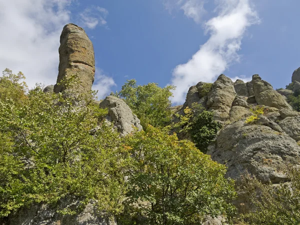 Unterseite die Formen der Verwitterung im Tal der Geister. Stockbild