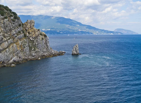 Rock yelken görünümünü ve Bay.Crimea