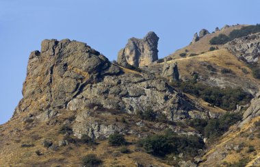 Kıyı ridge dağ masifinin Kara-Dag. Crimea