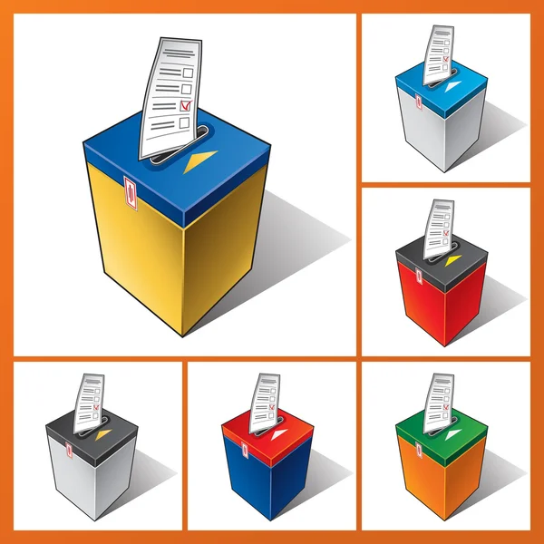 Ballot box, elections — Stock Vector