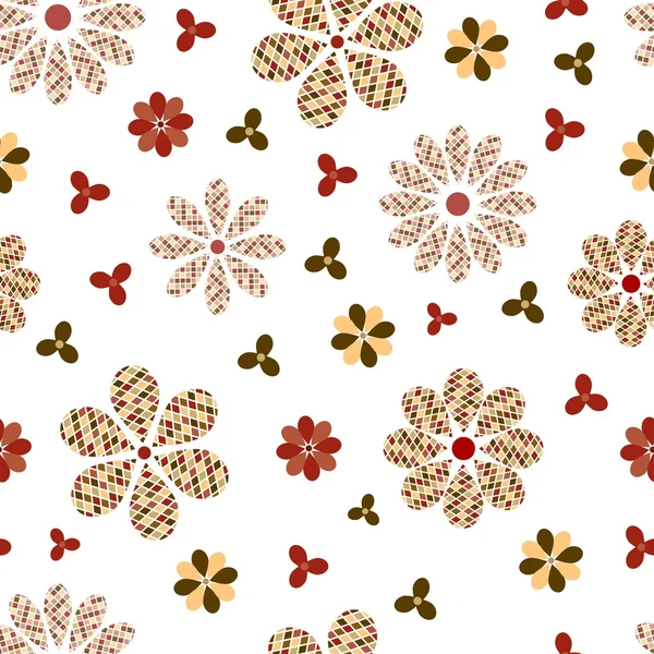 Kunstvolle florale nahtlose Textur — Stockvektor