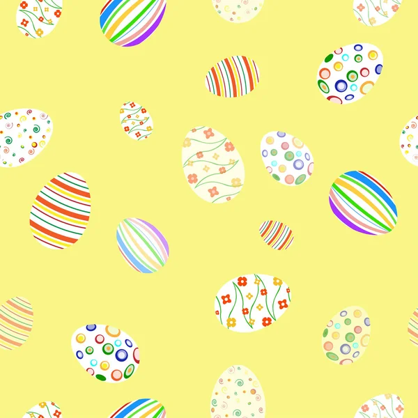 Pattern with eggs — Stock Vector