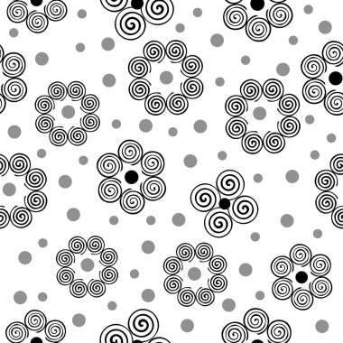 Çiçek sarmal seamless modeli