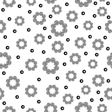 Çiçek sarmal seamless modeli