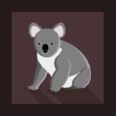 Koala ayısı düz tarzı